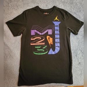 Nike Air Jordan Black Jumpman Men's Small Short‎ Sleeve T-shirt
